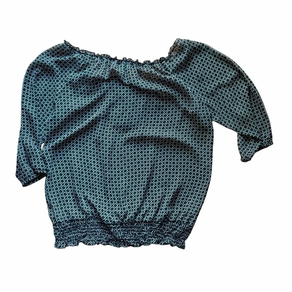 Maurices Black Geometric Blouse - Picture 4 of 5